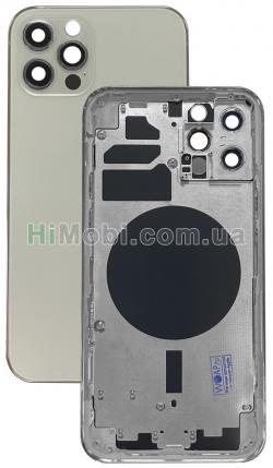 Корпус для iPhone 12 Pro Silver (металическая рамка / корпус) оригінал знятий з телефону
