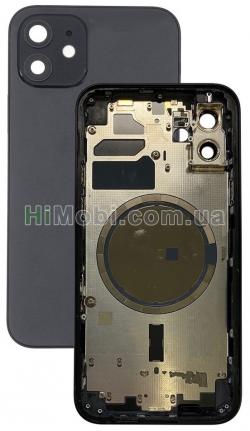 Корпус для iPhone 12 Black (металическая рамка / корпус) оригінал знятий з телефону