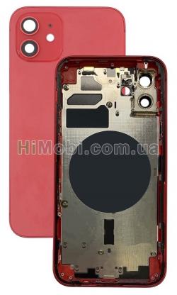 Корпус iPhone 12 Red (металева рамка/ корпус) оригінал знятий з телефона
