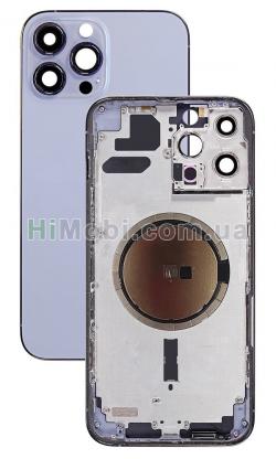Корпус iPhone 13 Pro Max Sierra Blue А- (металева рамка/ корпус) оригінал знятий з телефона