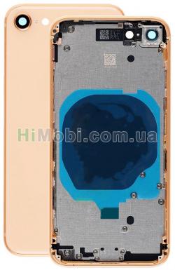 Корпус для iPhone 8/ / SE 2020 золото (металева рамка / корпус) знятий з телефону