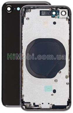 Корпус для iPhone 8/ / SE 2020 чорний (металева рамка / корпус) знятий з телефону