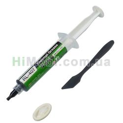 Термопаста Relife RL-407 силіконова чорна в шприці 20 гр.