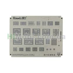 Трафарет BGA QianLi QS532 iPhone Universal 01 iPhone X-15 (WiFi, Baseband, Nand, NFC, A11-A17)