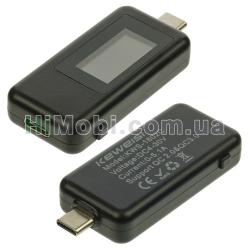 USB-тестер Type-C Charger Doctor Keweisi KWS-1802C для вимірювання напруги, струму, ємності