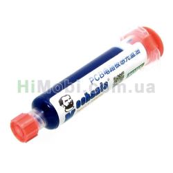 Лак ізоляційний Mechanic UVH900-BY синій у шприці 10ml