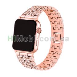 Ремінець для Apple Watch Band 42/ 44mm рожево-золотий