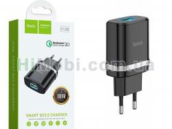 МЗП HOCO C12Q Smart QC3.0 (1 USB/ 3, 0A) чорний