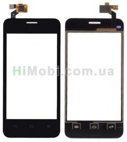 Сенсор (Touch screen) Huawei Y320 чорний з роз'ємом