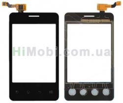 Сенсор (Touch screen) LG E405 чорний