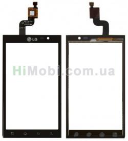 Сенсор (Touch screen) LG P920 чорний