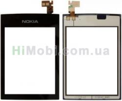 Сенсор (Touch screen) Nokia 300 Asha чорний оригінал