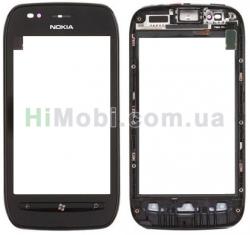 Сенсор (Touch screen) Nokia 710 Lumia чорний + рамка