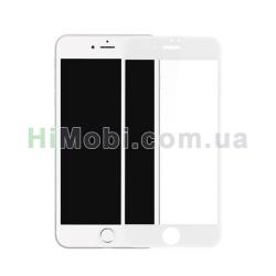 Захисне скло 5D (тех упаковка) Apple iPhone 6 / 6s біле