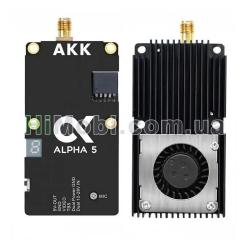 Відеопередавач AKK Alpha 5 5W 25mW/ 1W/ 2W/ 3W/ 5W 5.8GHz 80 каналів