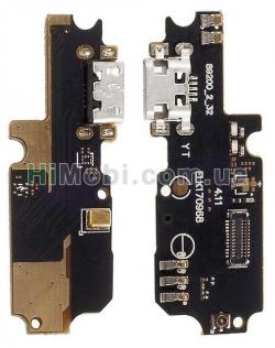 Шлейф (Flat cable) Asus ZenFone 3 MAX (ZC553KL) 5.5 з роз'ємом зарядки і мікрофоном