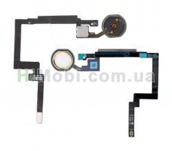 Шлейф (Flat cable) iPad Mini 3 Retina кнопки (Home) з зовнішнім сенсором білий