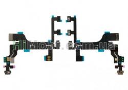 Шлейф (Flat cable) iPhone 5C з кнопкою включення та кнопками гучності і мікрофоном