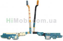 Шлейф (Flat cable) Samsung i9500 Galaxy S4 з роз'ємом зарядки і мікрофоном компонентами