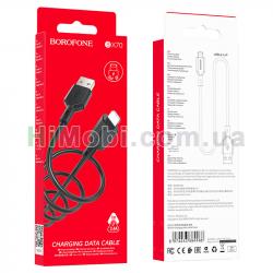 USB кабель Borofone BX70 Micro USB 2.4A 1.0m чорний