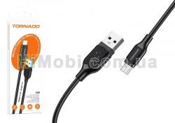 USB кабель Tornado TX9 Silicone Micro USB 2.4A 1.0m бiлий