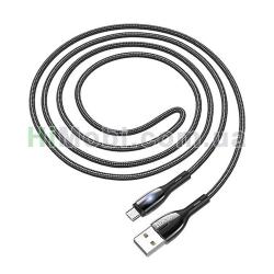USB кабель Hoco U89 Micro USB (1200mm) чорний