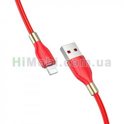 USB кабель Hoco U92 Lightning (1200mm) червоний