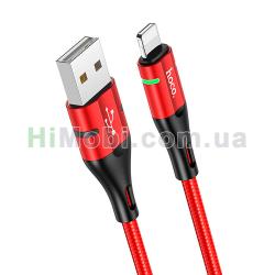 USB кабель Hoco U93 Lightning (1200mm) червоний