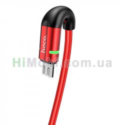 USB кабель Hoco U93 Micro USB (1200mm) червоний
