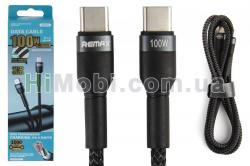 USB кабель Remax RC-172cc Type-C / Type-C чорний