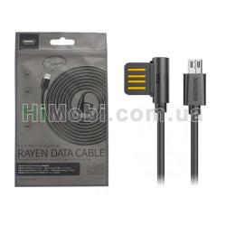 USB кабель Remax Rayen RC-075m Micro чорний