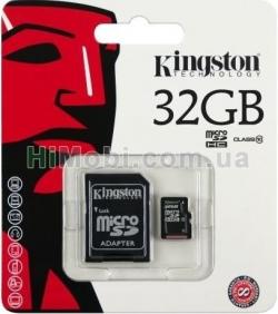 Карта пам'яті Kingston Canvas Select Plus 32Gb class 10 А1 (R-100MB/ s) (adapter SD)