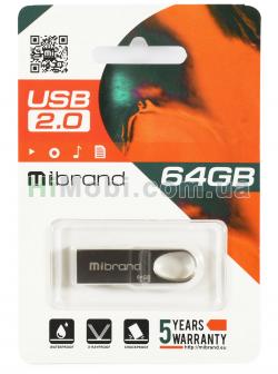 USB флеш Mibrand USB 2.0 Irbis 32Gb сталевий
