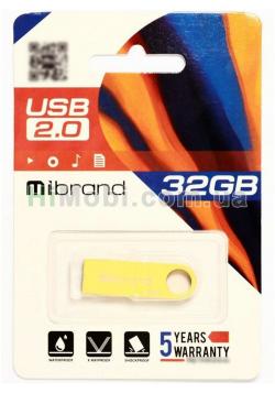 USB флеш Mibrand USB 2.0 Puma 32Gb золото