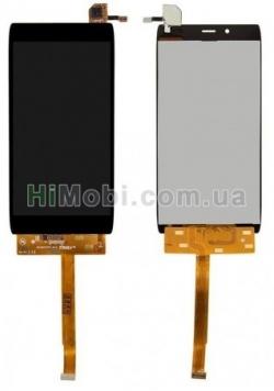 Дисплей (LCD) Alcatel 6032X One Touch Idol Alpha Slate з сенсором чорний