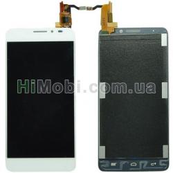 Дисплей (LCD) Alcatel 6040D One Touch Idol X з сенсором білий