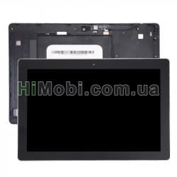 Дисплей (LCD) Asus ZenPad Z300C ZenPad 10/ Z300CG/ Z300CL з сенсором чорний + рамка срібло