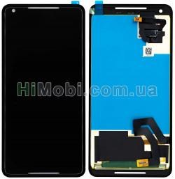 Дисплей (LCD) Google Pixel 2 XL з сенсором чорний оригiнал PRC