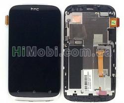 Дисплей (LCD) HTC 500 Desire/ 506e с сенсором чёрный + рамка