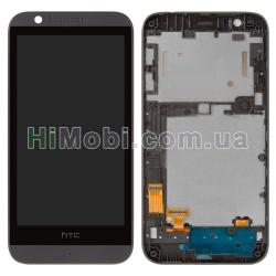 Дисплей (LCD) HTC 510 Desire с сенсором чёрный + рамка