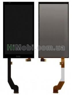 Дисплей (LCD) HTC 816G Desire Dual Sim/ 816H з сенсором чорний чорний шлейф
