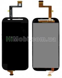 Дисплей (LCD) HTC C520e/ T528t One SV One ST з сенсором чорний