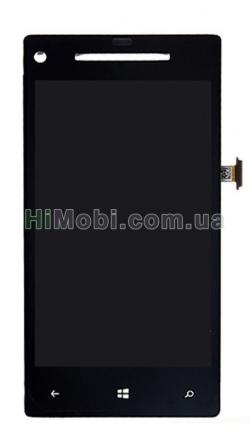 Дисплей (LCD) HTC C620e Windows Phone 8X з сенсором чорний