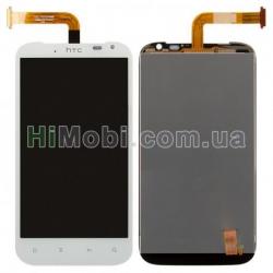 Дисплей (LCD) HTC X315 Sensation XL G21 з сенсором білий