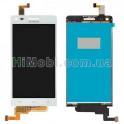 Дисплей (LCD) Huawei G6 3G (G6-U10 Ascend/ G6 4G (G6-L11)/ P7 Mini з сенсором білий