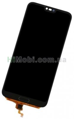 Дисплей (LCD) Huawei Honor 10 (COL-L29) з відбитком з сенсором чорний