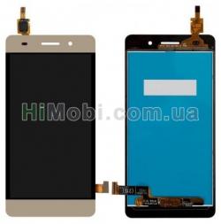Дисплей (LCD) Huawei Honor 4C (CHM-U01)/ G Play mini з сенсором золотий
