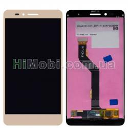 Дисплей (LCD) Huawei Honor 5X (KIW-L21)/ X5/ GR5 (2016) з сенсором золотий
