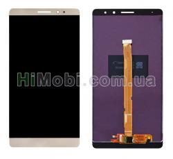 Дисплей (LCD) Huawei Mate 8 NXT-L09/ NXT-L29A з сенсором золотий
