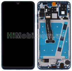 Дисплей (LCD) Huawei P30 Lite/ Nova 4e (2019) з сенсором синiй сервiсний оригінал + рамка + АКБ